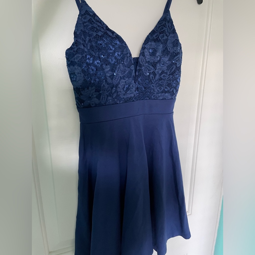 Royal Blue Windsor Mini Dress